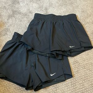Nike Dri-Fit 2 in 1 running shorts (2 pairs!)